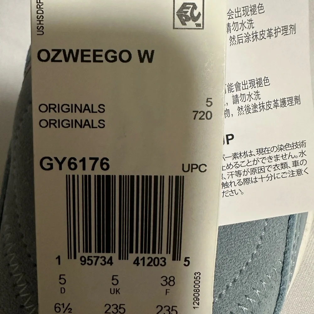 Adidas Women's ozweego Light Blue and Pink Sneakers size 6.5 - Picture 7 of 16